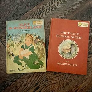 2 Vtg Dandelion Library Flip Books